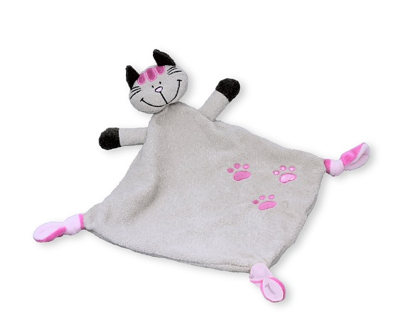 Schnuffeltuch Katze 25x25
