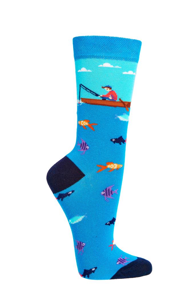 Bunte Socken Motiv Angler | 2 Paar