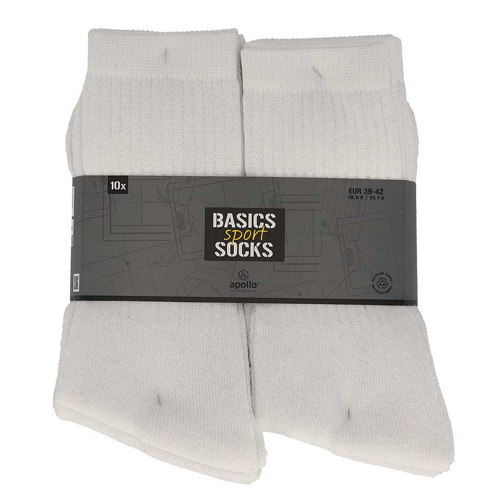 Tennissocken weiß in 10, 20, 30 oder 40er Pack