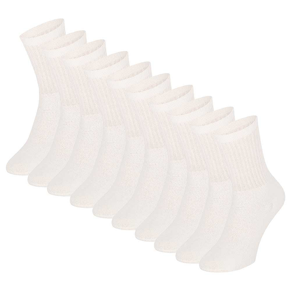 Tennissocken weiß in 10, 20, 30 oder 40er Pack