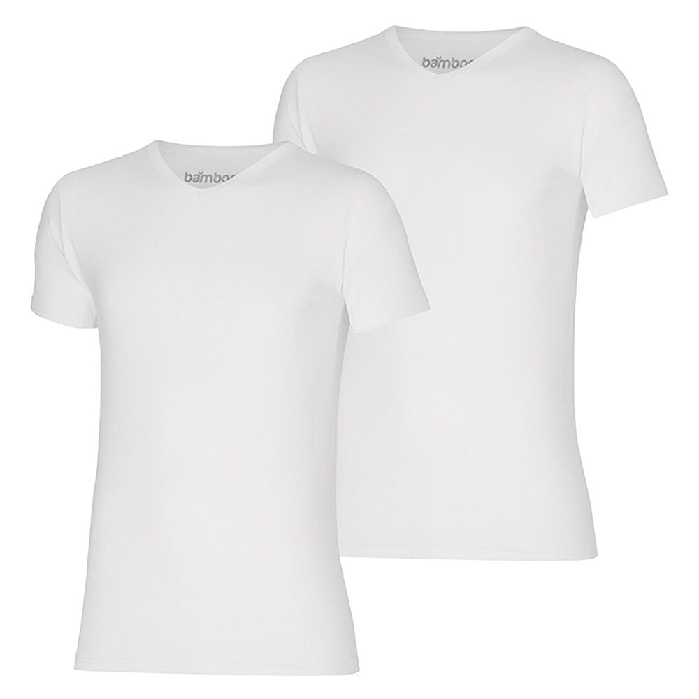 Herren Bambus TShirt V Ausschnitt | 2 Stk.