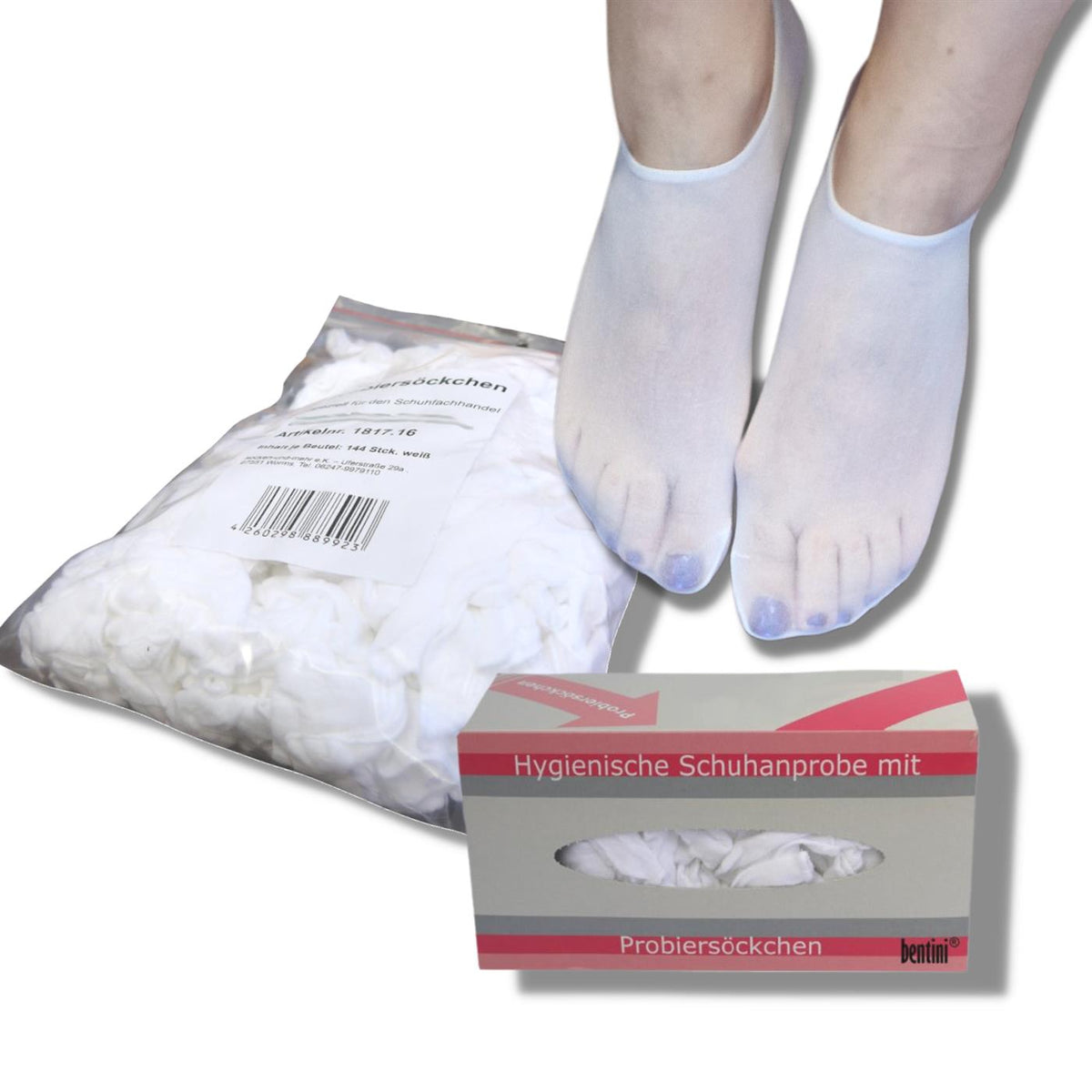 Bentini Probierstrümpfe | Probiersocken im Nachfüllbeutel