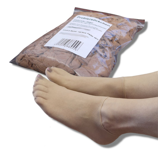 Hygienisch & bequem: Probiersocken für Ihre Schuhanprobe l hautfarben | 500 Stck.