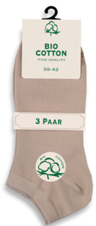 Sneakersocke Bio Cotton Unisex | 3 Paar