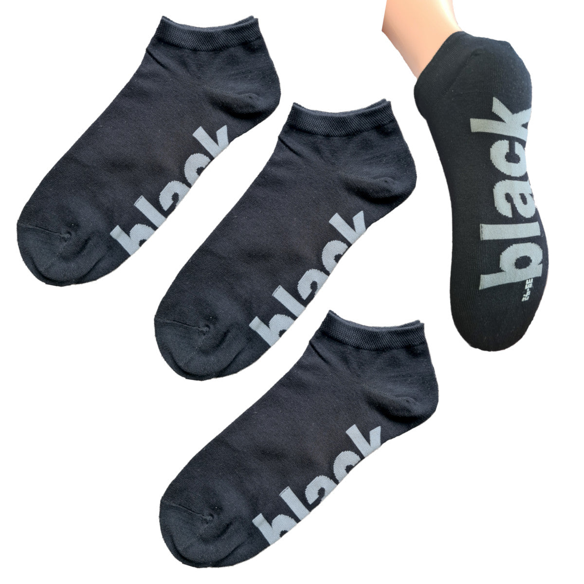 Socken mit Schrift auf der Sohle | 3Paar