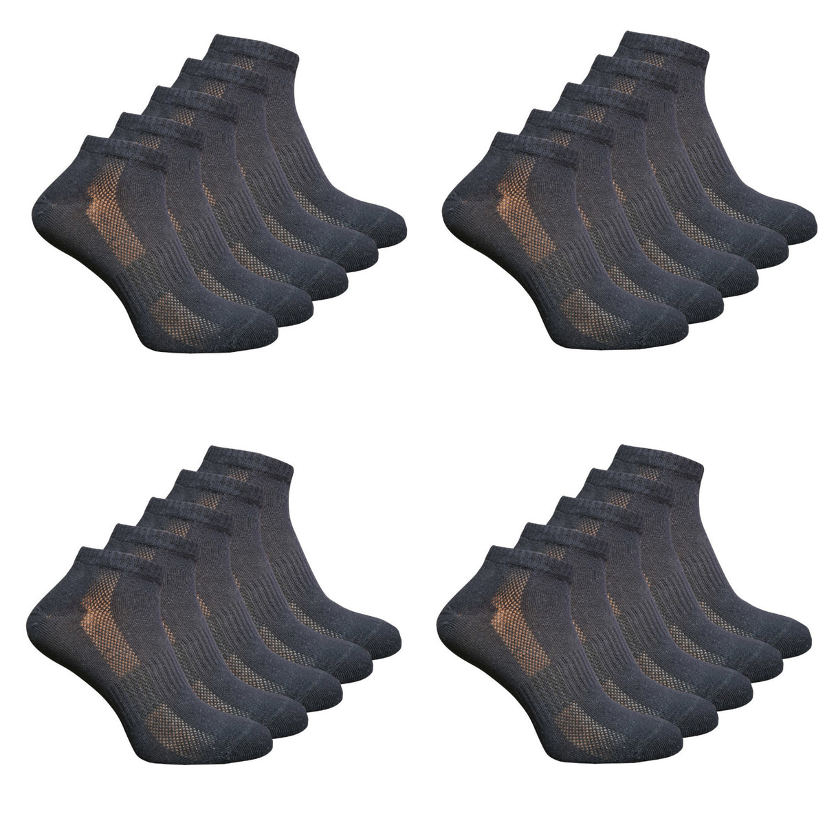 Sneakersocken mit Anti-Loch Garantie in schwarz ✓