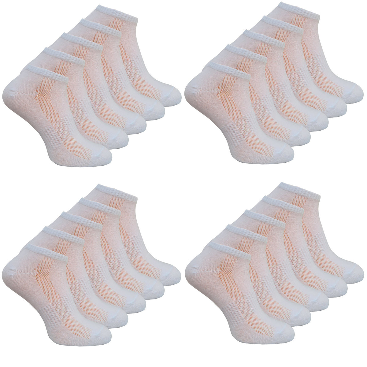Sneaker Socken mit Anti-Loch Garantie weiß