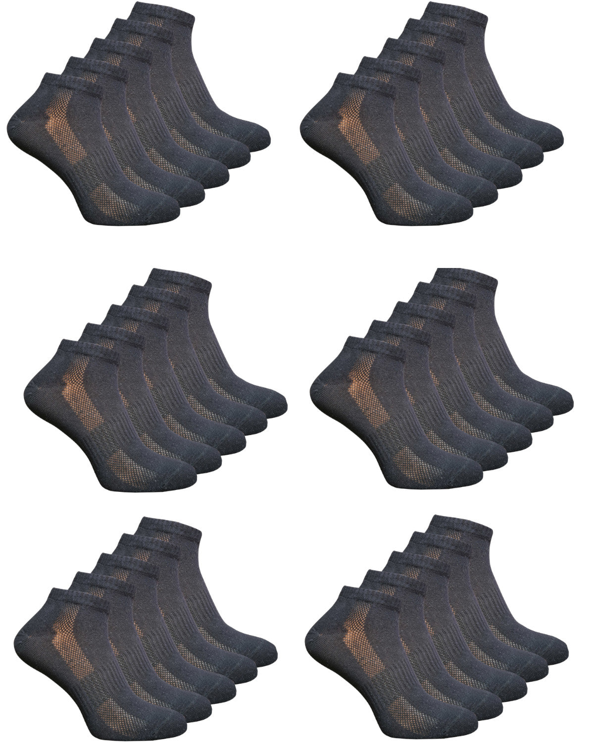 Sneakersocken mit Anti-Loch Garantie in schwarz ✓