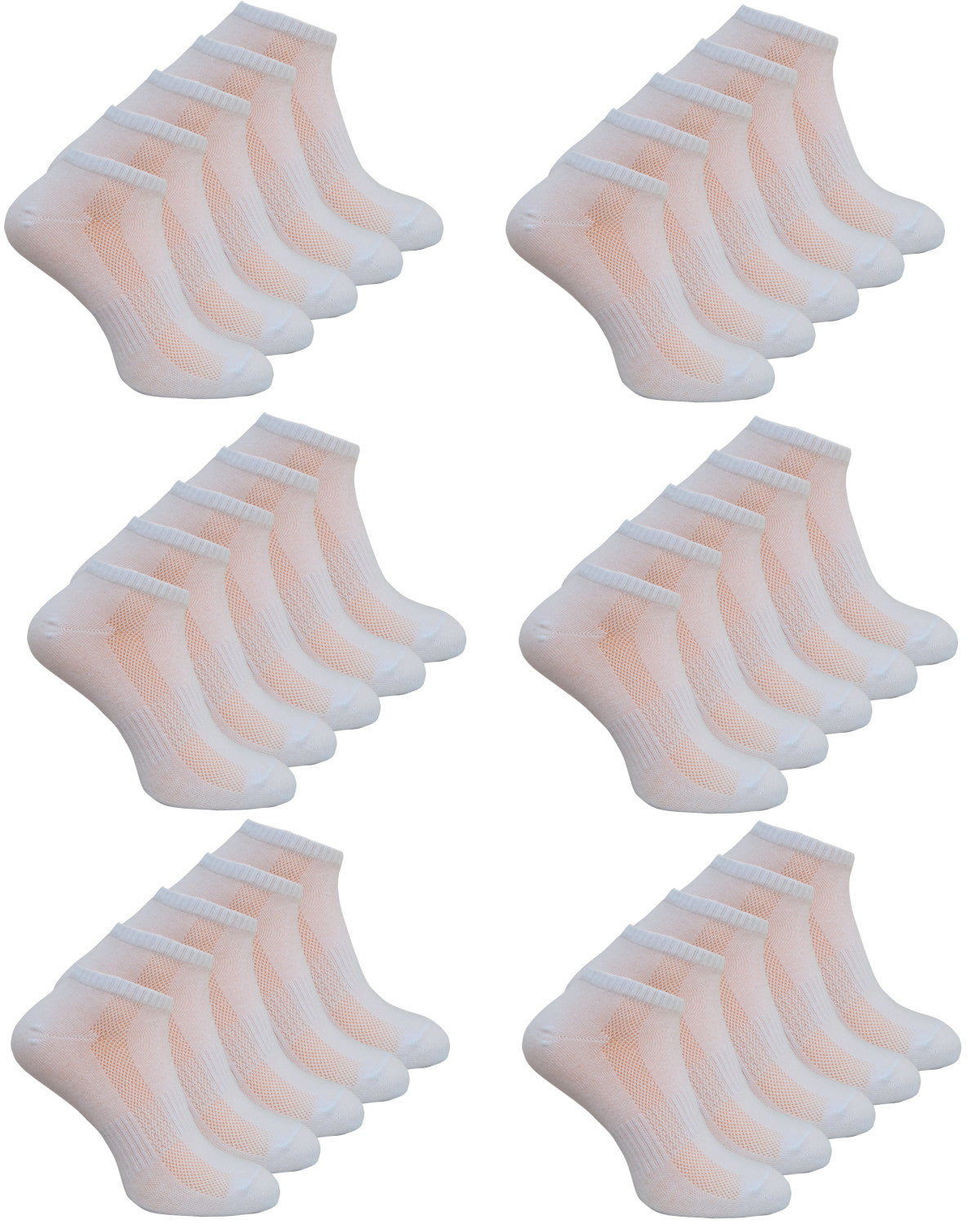 Sneaker Socken mit Anti-Loch Garantie weiß