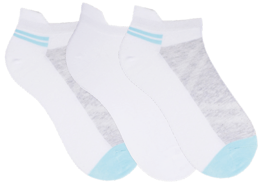 Herren Sneaker Socken mit Fersenlasche | 3 Paar