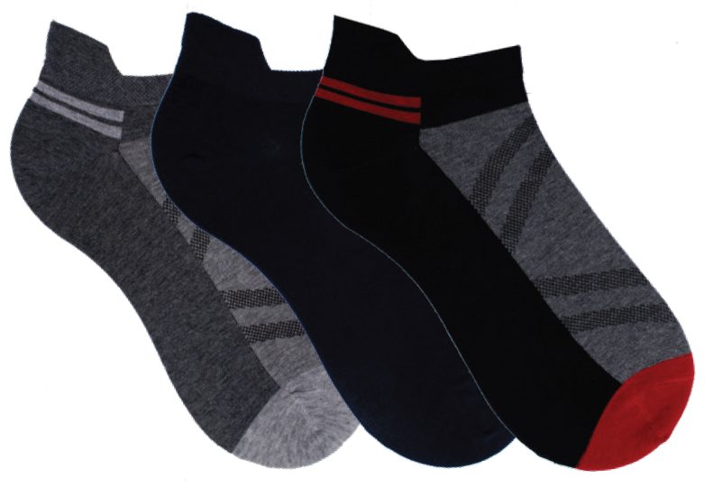 Herren Sneaker Socken mit Fersenlasche | 3 Paar