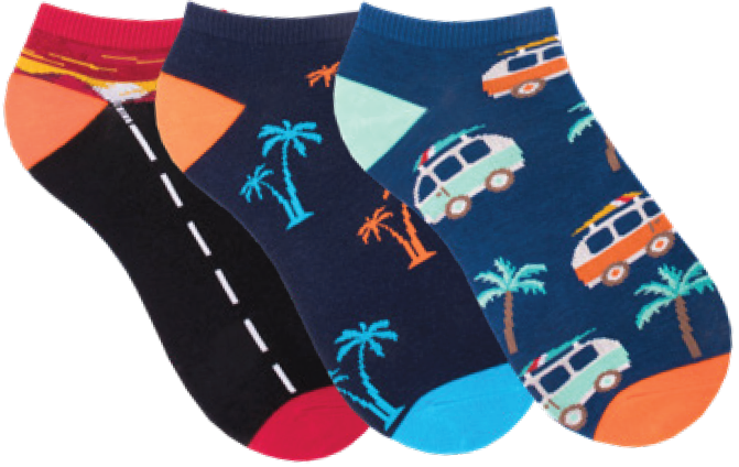 Herren Sneaker Socken mit Motiv | 3Paar 🎁