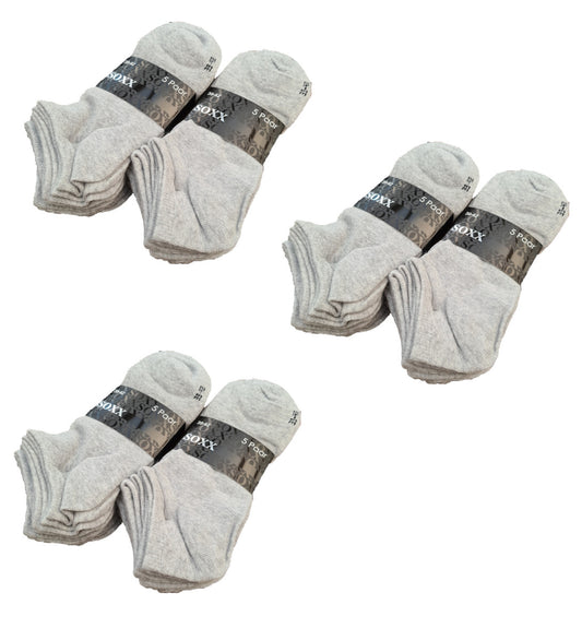 Graue Sneaker-Socken | 10, 20 oder 30 Paar