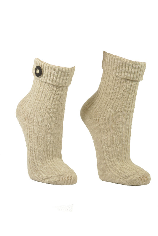 Trachtensocken mit Knöpfen für Damen