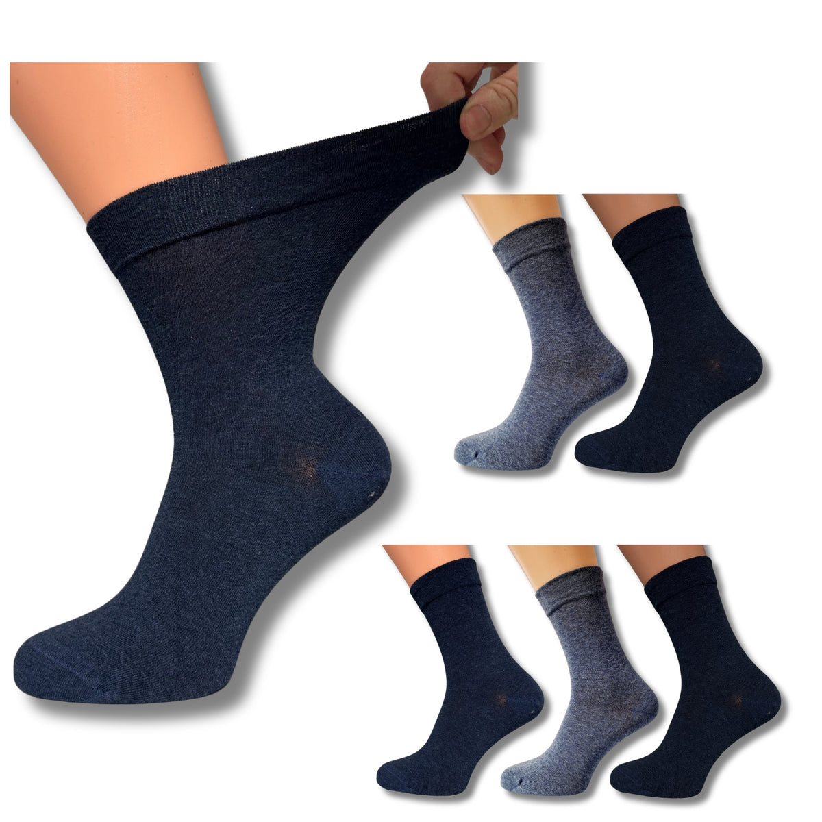 Diabetikersocken mit extra weitem Schaft | 6 Paar