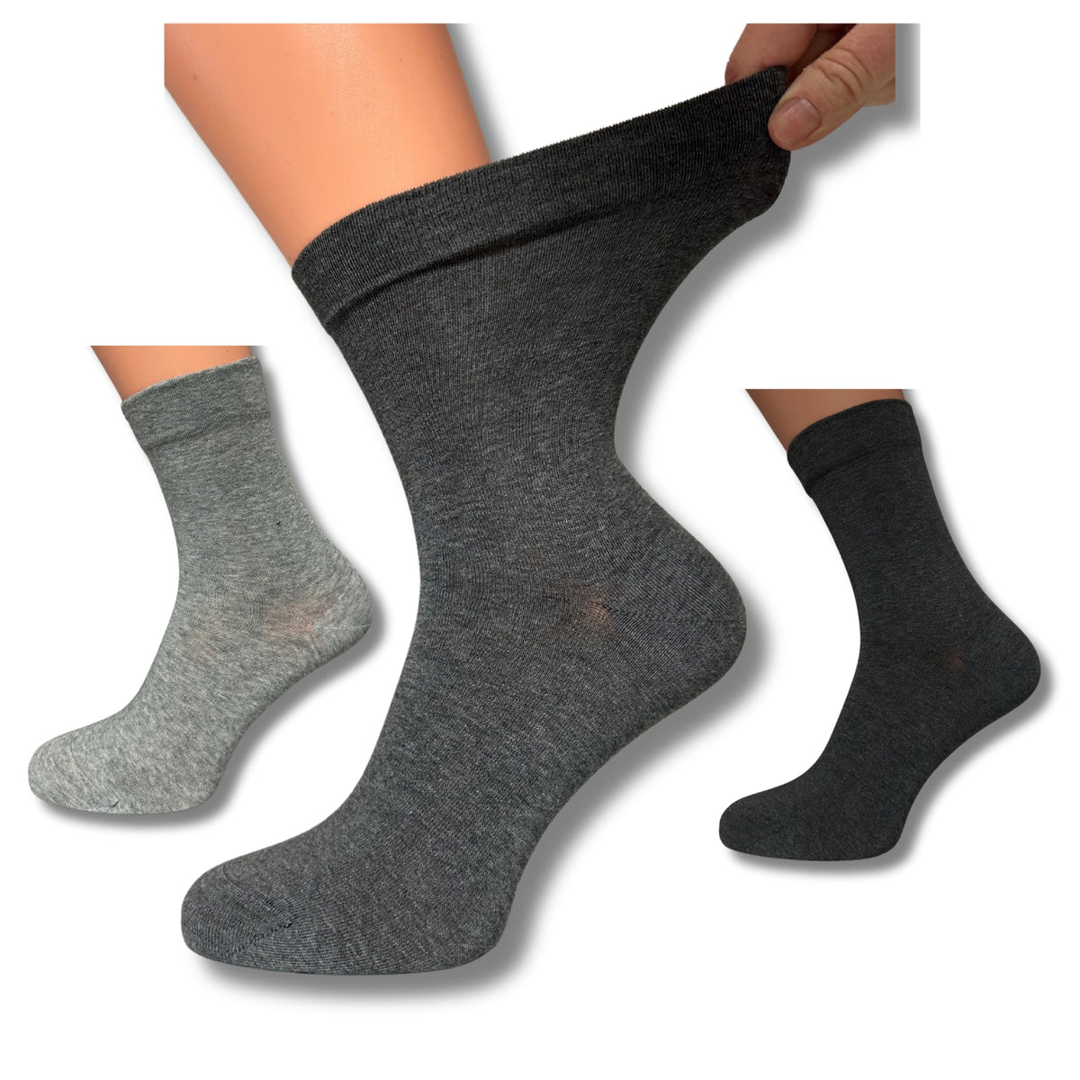 Diabetikersocken extra weit | 3 Paar