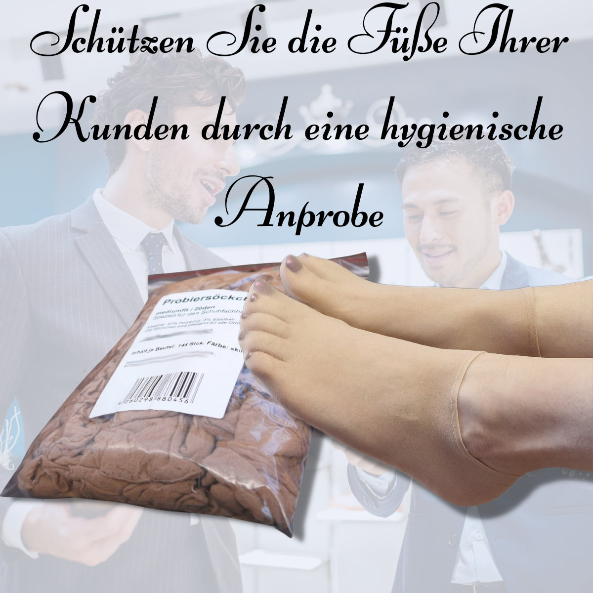 Probierstrümpfe mit Spenderbox | 2000 Stck.