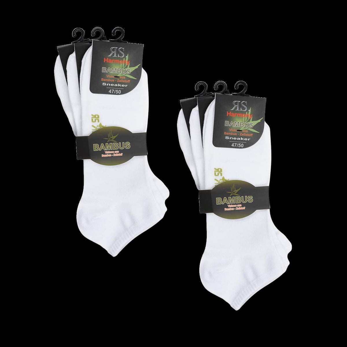 Bambus Sneakersocken weiß XXL