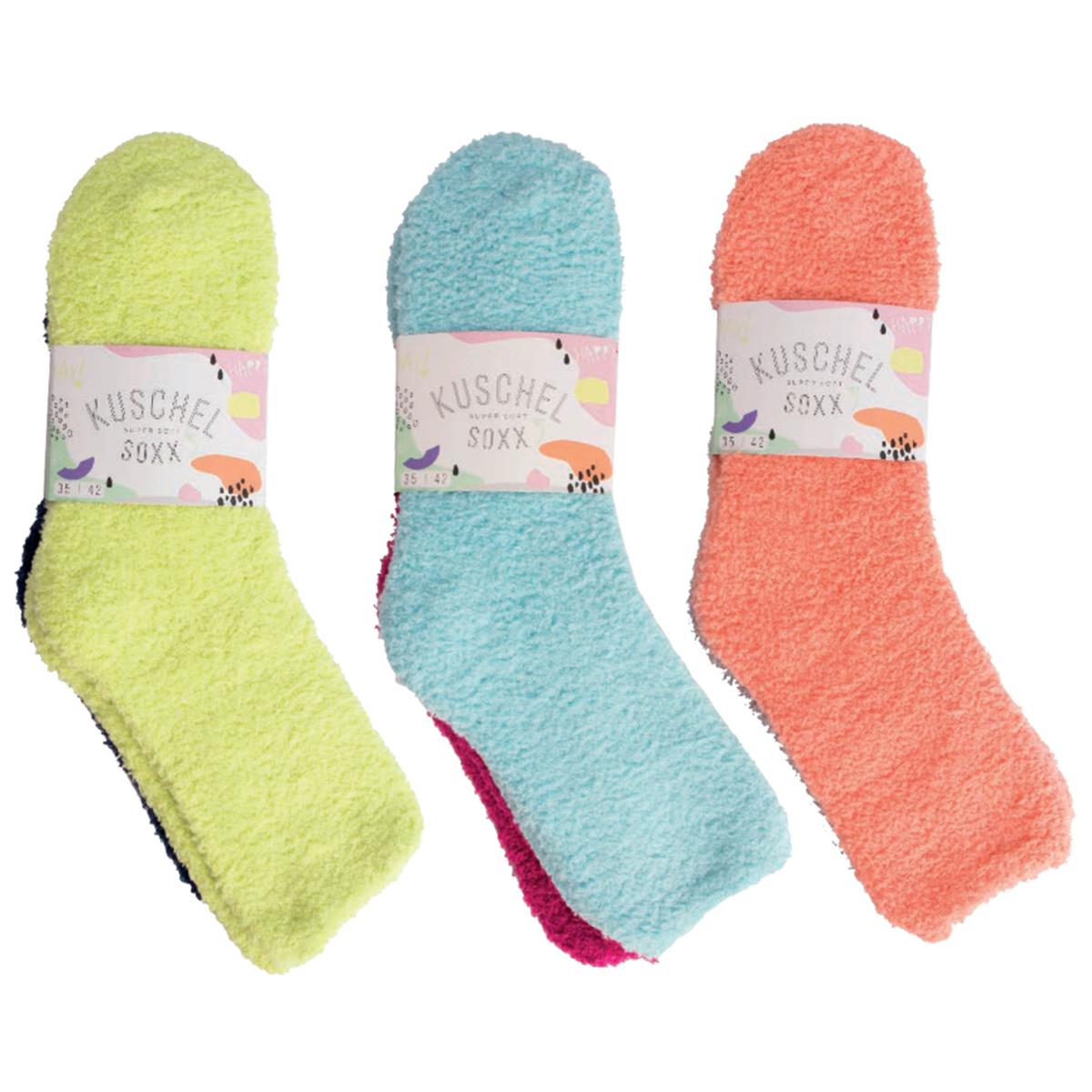 Kuschelsocken bunt | 2 Paar