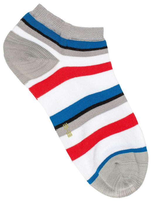 Geringelte Bambus Sneaker Socken