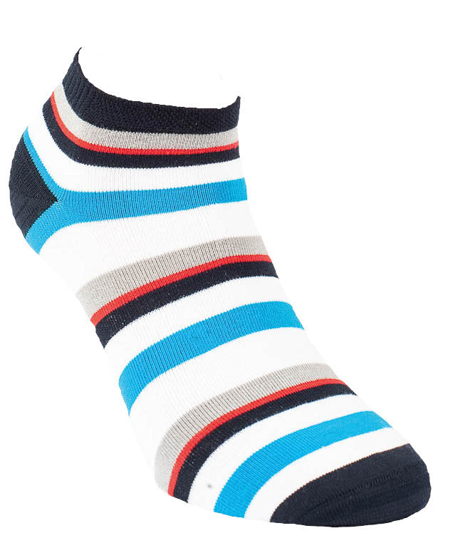 Geringelte Bambus Sneaker Socken