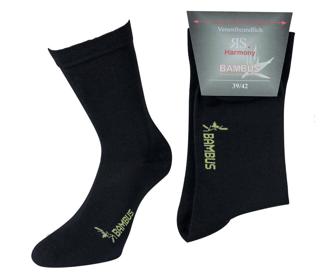 Bambus Viskose Socken weiter Bund | 2Paar