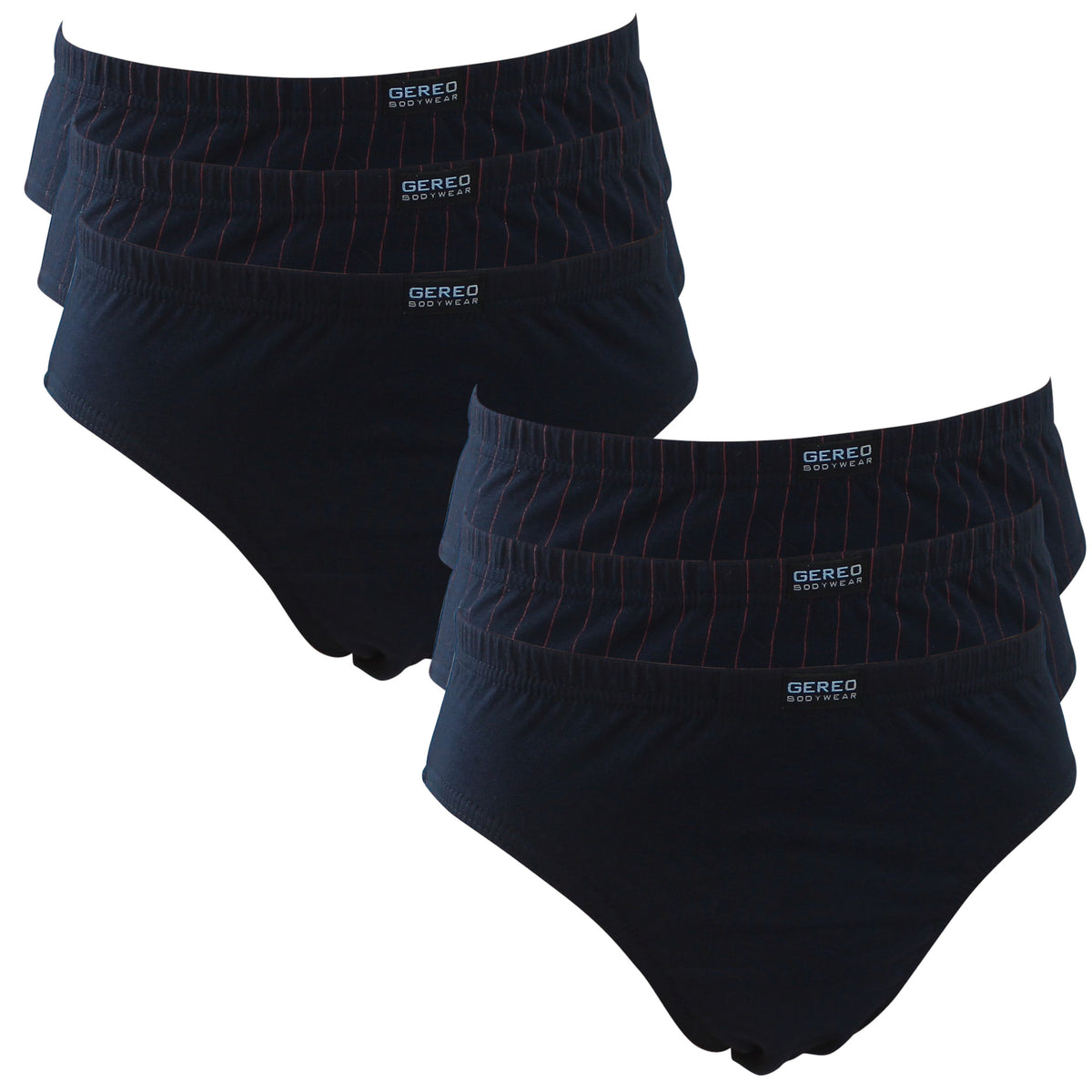 Herren Slip mit Streifen | 6 Stück