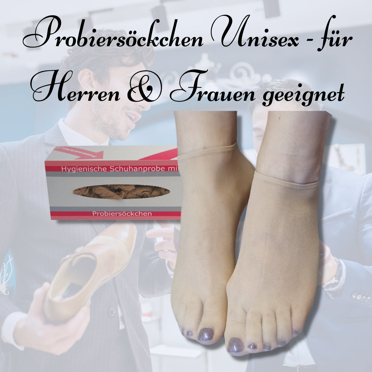 Probierstrümpfe mit Spenderbox | 2000 Stck.