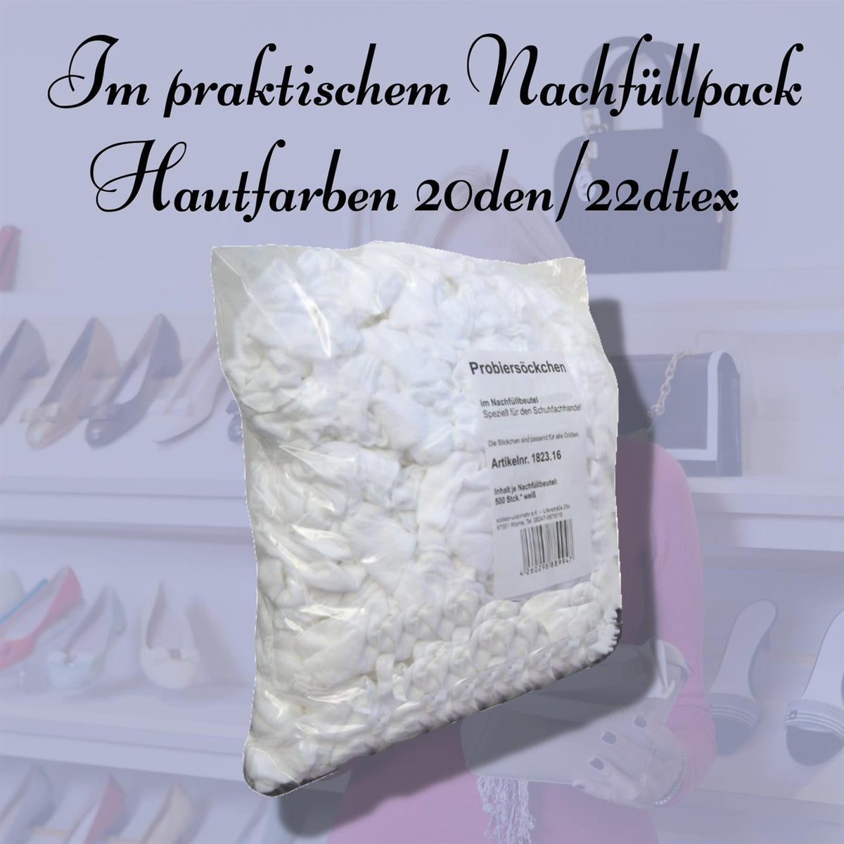 Bentini Probierstrümpfe | Probiersocken im Nachfüllbeutel