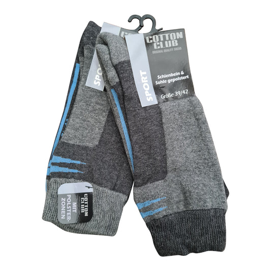 Sportsocken mit Plüschsohle | 2 Paar