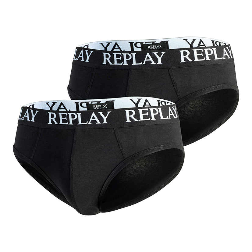Herren Slip schwarz | 2er Pack