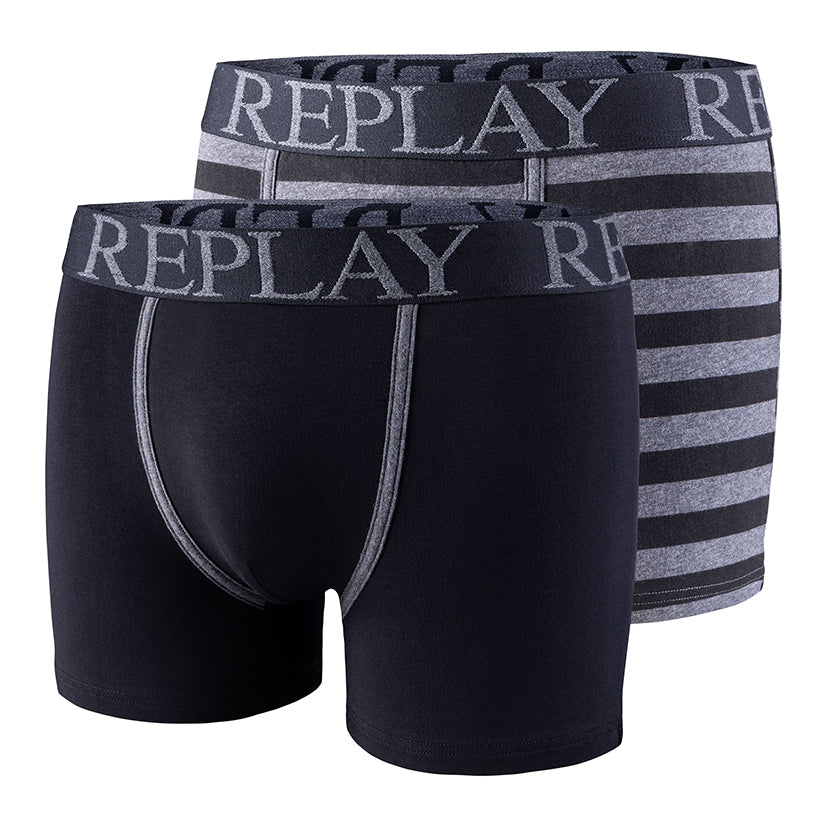 Retroshorts uni + Streifen schwarz