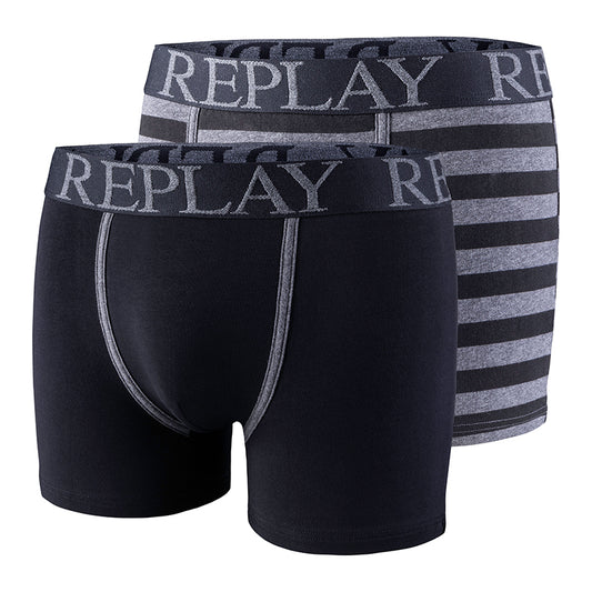 Retroshorts uni + Streifen schwarz
