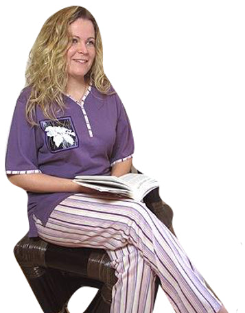 Damen Schlafanzug Kurzarm mit langer Hose