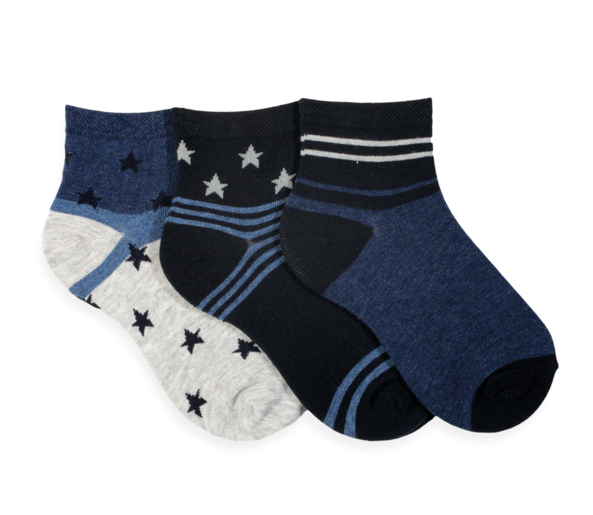 Kinder Kurzsocken Stars | 3 Paar