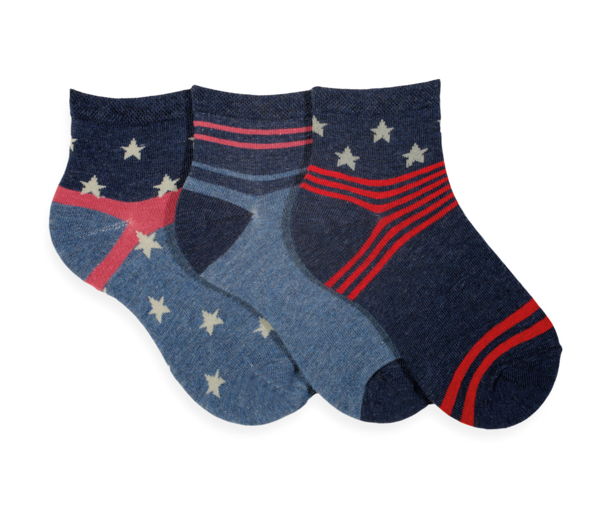 Kinder Kurzsocken Stars | 3 Paar