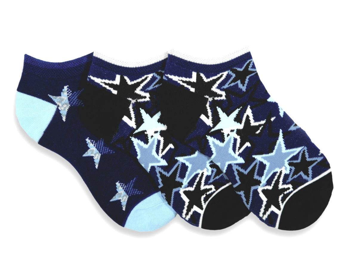 Sneakersocken für Kinder mit Sternen | 3 Paar