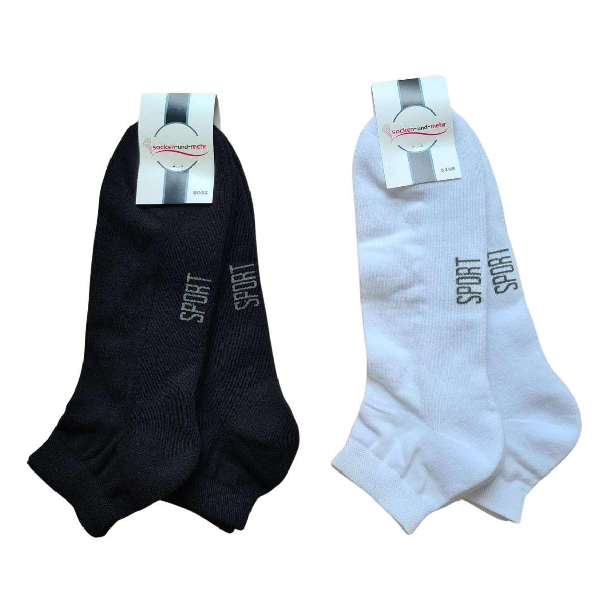 Sneakersocken Frotteesohle in Übergrößen | 2Paar