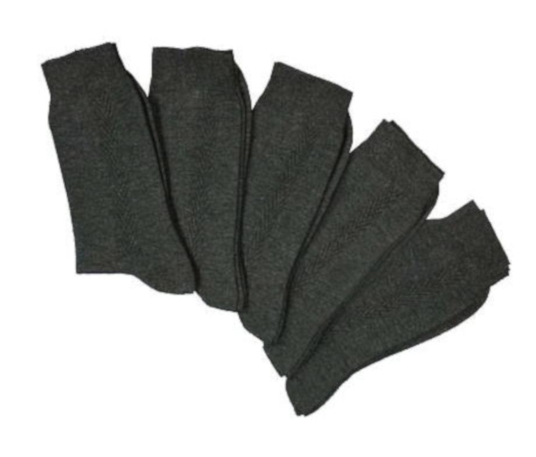 Socken mit eingestricktem Dekorstreifen | 5 Paar