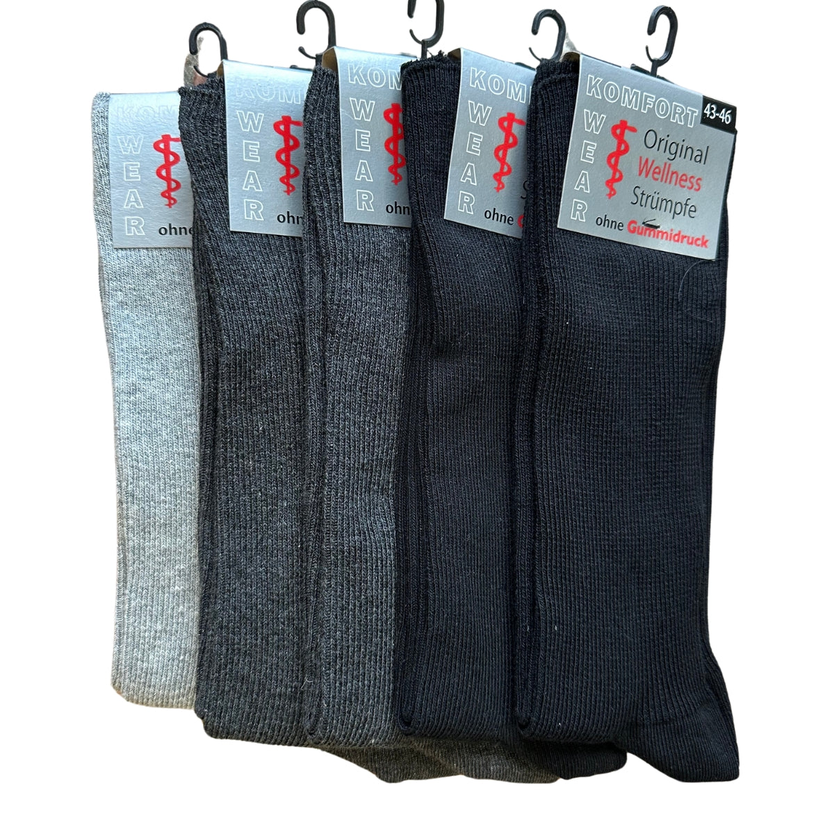 Socken ohne Gummidruck | 5 Paar