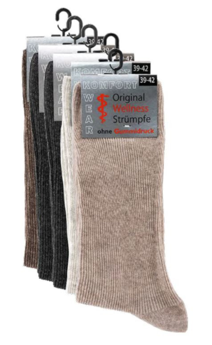 Socken ohne Gummidruck | 5 Paar
