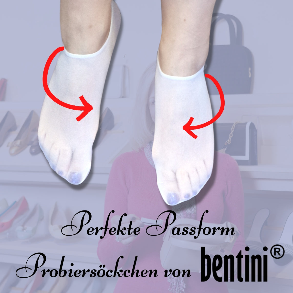 500 Probiersocken, 1 Lösung – hygienisch & griffbereit weiß