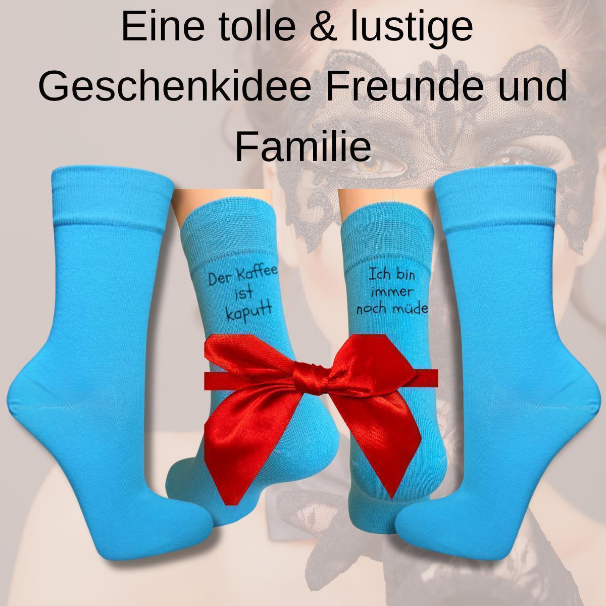 Bunte Spruch Socken Der Kaffee ist kaputt