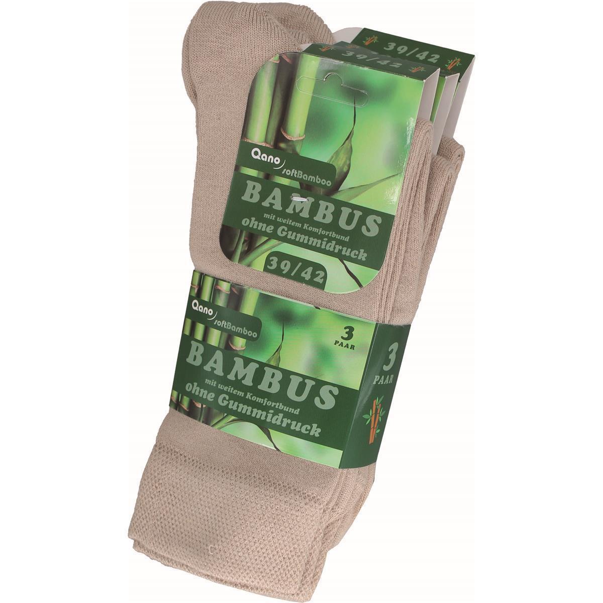 Bambus Socken ohne Gummi | 3 Paar