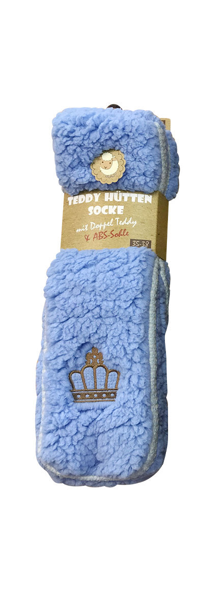 Haussocken mit Teddyplüsch