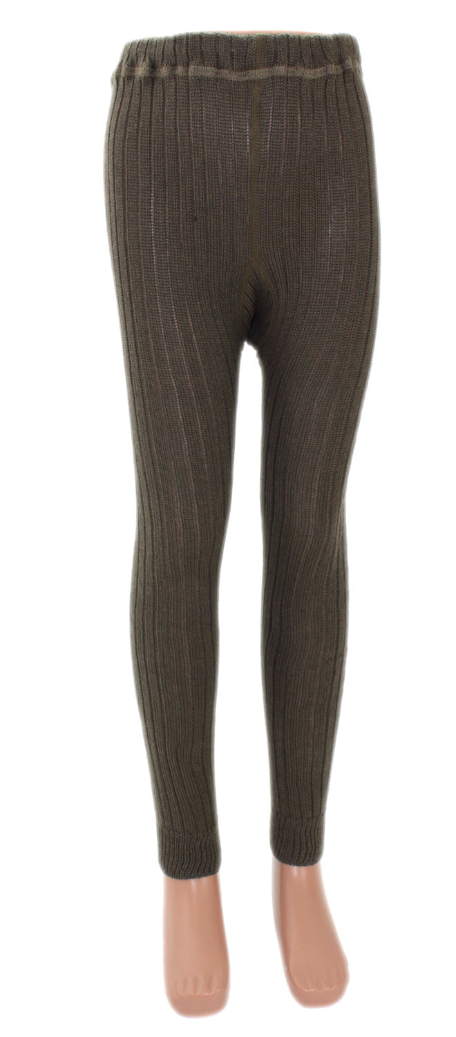 Unifarbene Leggings aus 100% Baumwolle