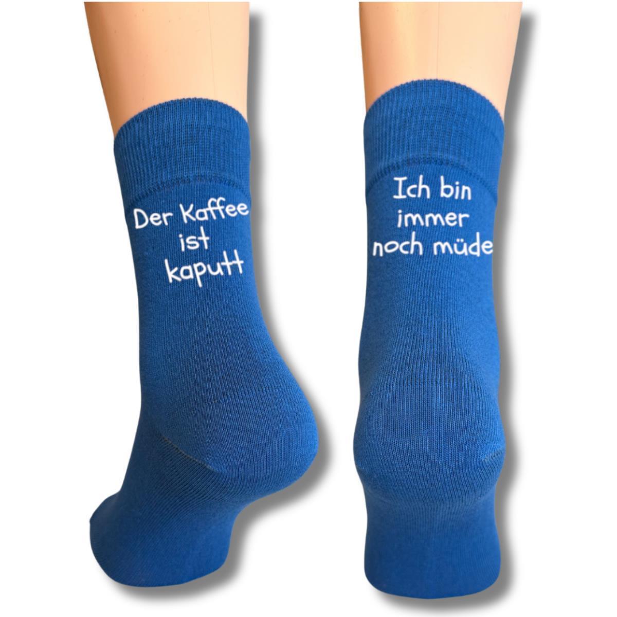 Bunte Spruch Socken Der Kaffee ist kaputt