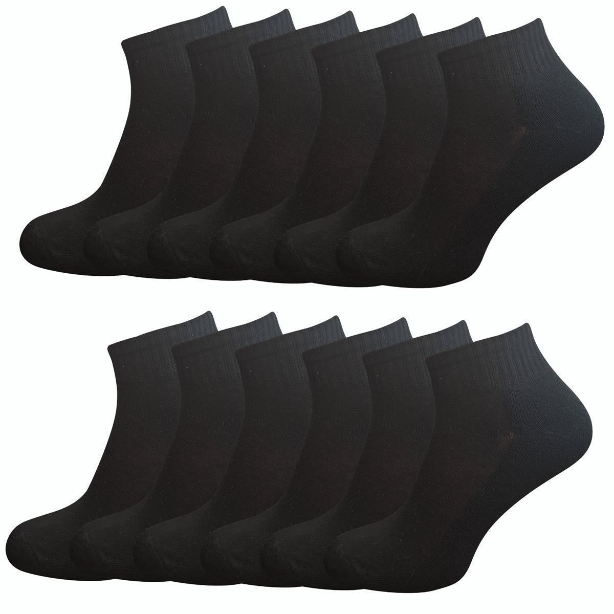 Sportsocke schwarz mit kurzem Schaft