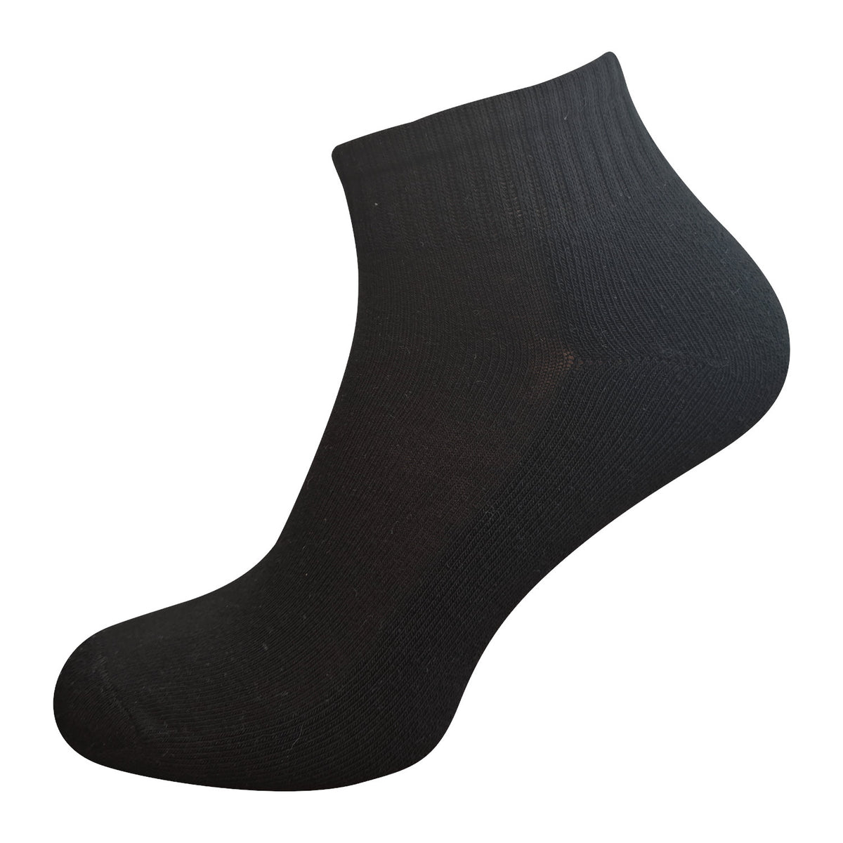 Sportsocke schwarz mit kurzem Schaft