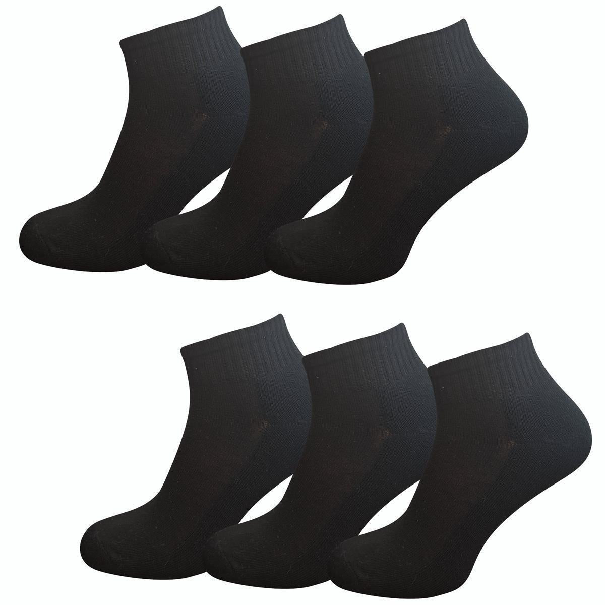 Sportsocke schwarz mit kurzem Schaft